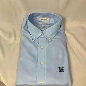 Cremieux Royal Oxford 100% cotton button down dress shirt size 16.5 - 34